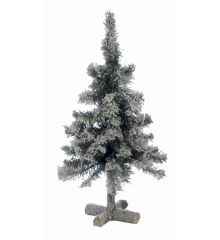 Χριστουγεννιάτικο Επιτραπέζιο Δεντρο με Ξύλινη Βάση (60cm)