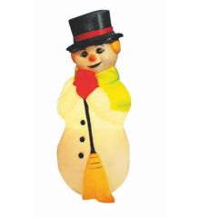 Χριστουγεννιάτικο Φωτιζόμενο Γλυπτό Χιονάνθρωπος (100cm)