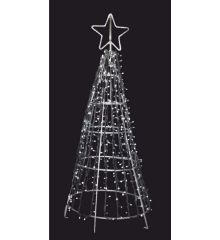 Χριστουγεννιάτικο Δέντρο Πλατείας Μεταλλικό με LED (2.7m)