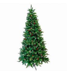 Χριστουγεννιάτικο Παραδοσιακό Δέντρο Berry με Κουκουνάρια (1,5m)