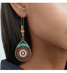 Αποκριάτικο Αξεσουάρ Σκουλαρίκια Bohemian Mosaic Earring - Σετ 2 τεμ.