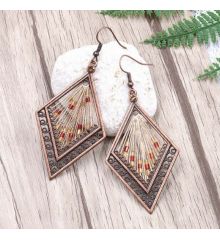 Αποκριάτικο Αξεσουάρ Σκουλαρίκια Boho India Earring - Σετ 2 τεμ.