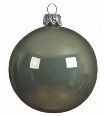 Χριστουγεννιάτικη Μπάλα Γυάλινη Πράσινη Σκούρη (8cm)