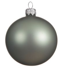 Χριστουγεννιάτικη Μπάλα Γυάλινη Πράσινη Σκούρη Ματ (10cm)