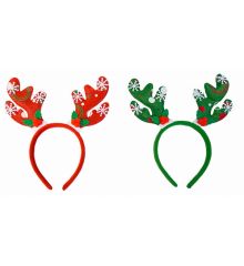 Χριστουγεννιάτικη Στέκα Κέρατα Ταράνδου - 2 Χρώματα