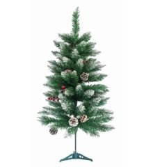 Χριστουγεννιάτικο Δέντρο Χιονισμένο με Κουκουνάρια και Berries (1,5cm)