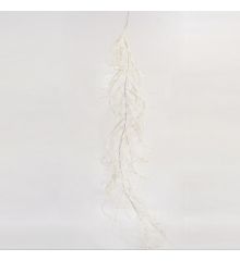 Χριστουγεννιάτικη Διακοσμητική Γιρλάντα Λευκή (180cm)