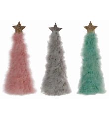 Χριστουγεννιάτικο Διακοσμητικό Δεντράκι με Αστέρι - 3 Χρώματα (36cm) - 1 Τεμάχιο