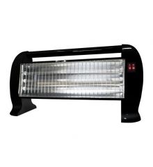 Θερμάστρα EUROLAMP Χαλαζία Μάυρη 1200W