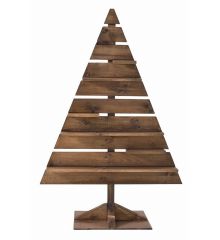 Χριστουγεννιάτικο Ξύλινο Διακοσμητικό Δέντρο με Ράφια (135cm) - 1 Τεμάχιο