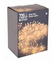 720 Λευκά Θερμά Φωτάκια LED Copper Cluster,Εξωτερικού Χώρου (7.2m)