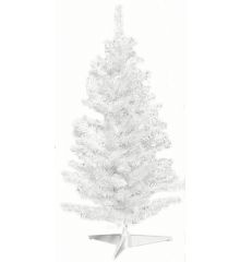 Χριστουγεννιάτικο Επιτραπέζιο Δέντρο Λευκό (80cm)
