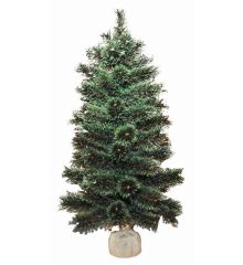Χριστουγεννιάτικο Επιτραπέζιο Δέντρο με Σακί Λινάτσα CASMERE (90cm)