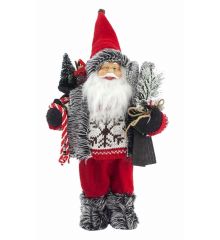 Χριστουγεννιάτικος Διακοσμητικός Άγιος Βασίλης Κόκκινος (30cm) - 1 Τεμάχιο