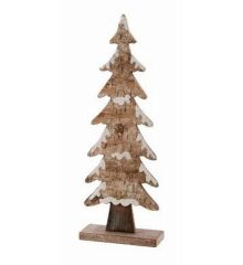 Χριστουγεννιάτικο Ξύλινο Διακοσμητικό Δεντράκι (29cm)