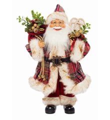 Χριστουγεννιάτικος Διακοσμητικός Πλαστικός Κόκκινος Άγιος Βασίλης (40cm)