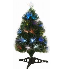 Χριστουγεννιάτικο Επιτραπέζιο Δέντρο με Πολύχρωμα LED Φωτάκια (60cm)