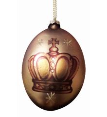 Χριστουγεννιάτικη Μπάλα Γυάλινη Χρυσή (10cm)