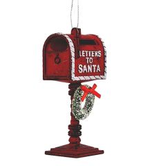 Χριστουγεννιάτικο Ακρυλικό Γραμματοκιβώτιο Κόκκινο Ματ (11.5cm)