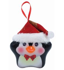 Χριστουγεννιάτικος Φωτιζόμενος Πιγκουίνος με LED (10cm)