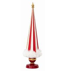 Χριστουγεννιάτικo Διακοσμητικό Δεντράκι Candy με Γουνάκι (42cm)