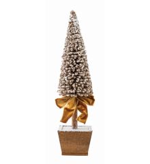 Χριστουγεννιάτικο Χρυσό Δέντρο με Γλάστρα (53cm)