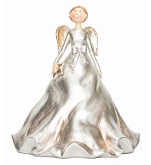 Διακοσμητικο Πολυρεζιν, Αγγελος, Απαλο Χρυσο, 18x18x20,5cm