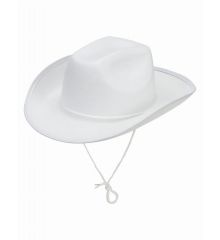 Αποκριάτικο Αξεσουάρ Λευκό Καπέλο Cowgirl