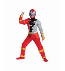 Αποκριάτικη Στολή Red Ranger Dino Fury Classic Muscle