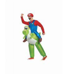 Αποκριάτικη Στολή Mario Riding Yoshi Inflatable