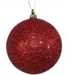 Χριστουγεννιάτικη Μπάλα Κόκκινη 10cm