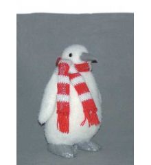 Χριστουγεννιάτικος Διακοσμητικός Πιγκουίνος με Κασκόλ - 30cm