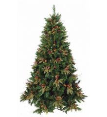 Χριστουγεννιάτικο Παραδοσιακό Δέντρο CHT με Γκι και Κουκουνάρια (3m)