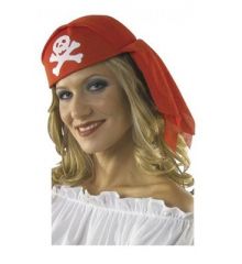 Αποκριάτικο Αξεσουάρ Καπέλο Πειρατή Μαντήλι Κόκκινο