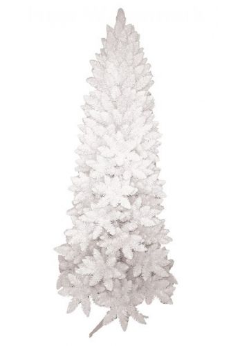 Χριστουγεννιάτικο Στενό Δέντρο Λευκό (2,1m)