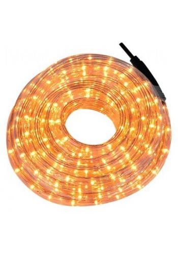 Κίτρινος Φωτοσωλήνας LED, με Διάφανο Καλώδιο (48m)