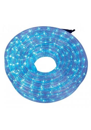 Μπλε Φωτοσωλήνας LED, με Διάφανο Καλώδιο (48m)