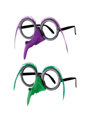 Αποκριάτικο Αξεσουάρ Γυαλιά με Μύτη Μάγισσας (2 χρώματα)