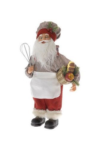 Χριστουγεννιάτικος Διακοσμητικός  Άγιος Βασίλης, Μάγειρας (30cm)
