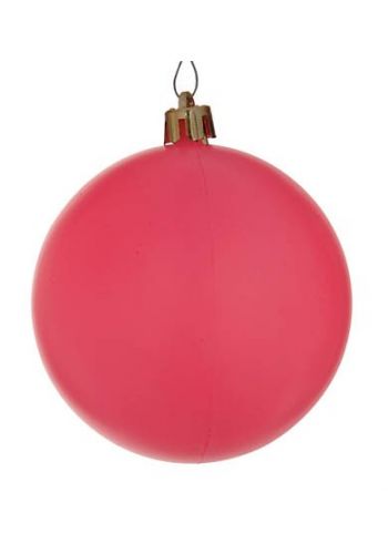 Χριστουγεννιάτικη Μπάλα Ροζ - Νέον (8cm)