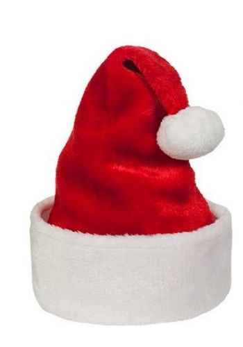 Χριστουγεννιάτικος Σκούφος Γούνινος Αϊ Βασίλη Κόκκινος (41cm)