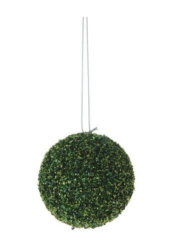 Χριστουγεννιάτικη Μπάλα Πράσινη, με Στρας (8cm)