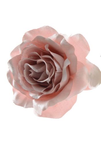 Χριστουγεννιάτικο Διακοσμητικό Λουλούδι Τριαντάφυλλο, Ροζ - 14εκ
