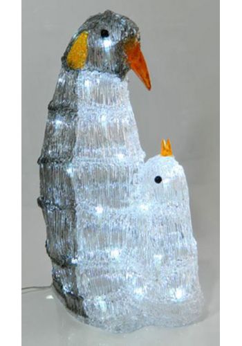 Χριστουγεννιάτικος Φωτιζόμενος Πιγκουίνος με 48 LED (42cm)