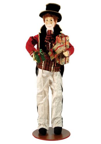 Χριστουγεννιάτικος Διακοσμητικός Άντρας από Ελεφαντόδοντο με Δώρα Πολύχρωμο (1.30m)