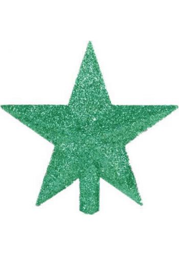 Χριστουγεννιάτικη Κορυφή Δέντρου Πράσινο Αστέρι (23cm)
