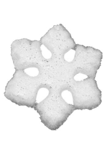 Χριστουγεννιάτικες Λευκές Κρεμαστές Χιονονιφάδες - Σετ 4 τεμ. (16cm)