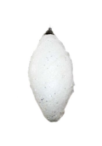 Χριστουγεννιάτικο Φελιζόλ Λευκό Κρεμαστό Στολίδι Λεμόνι - Σετ 4 τεμ. (12cm)