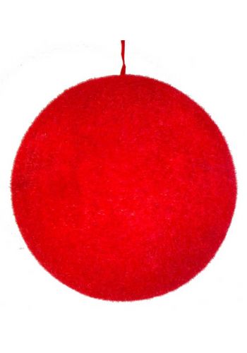 Χριστουγεννιάτικη Κόκκινη Μπάλα Οροφής, 18cm
