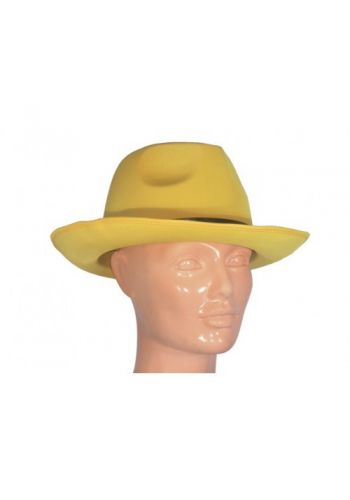 Αποκριάτικο Αξεσουάρ Καπέλο Αλ Καπόνε Κίτρινο